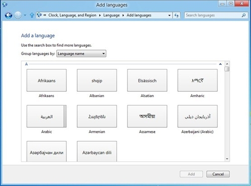 Windows 8內置109種語言 輕松一鍵切換